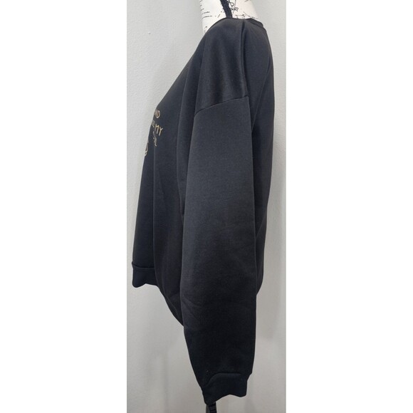 Frog & Mushroom Give Me The Beat Boys Print Crew Neck Sweatshirt Black Size L - Picture 5 of 12